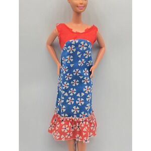 Barbie Doll Dress 1975 Vintage "Best Buy Fashion" Red White Blue #2219